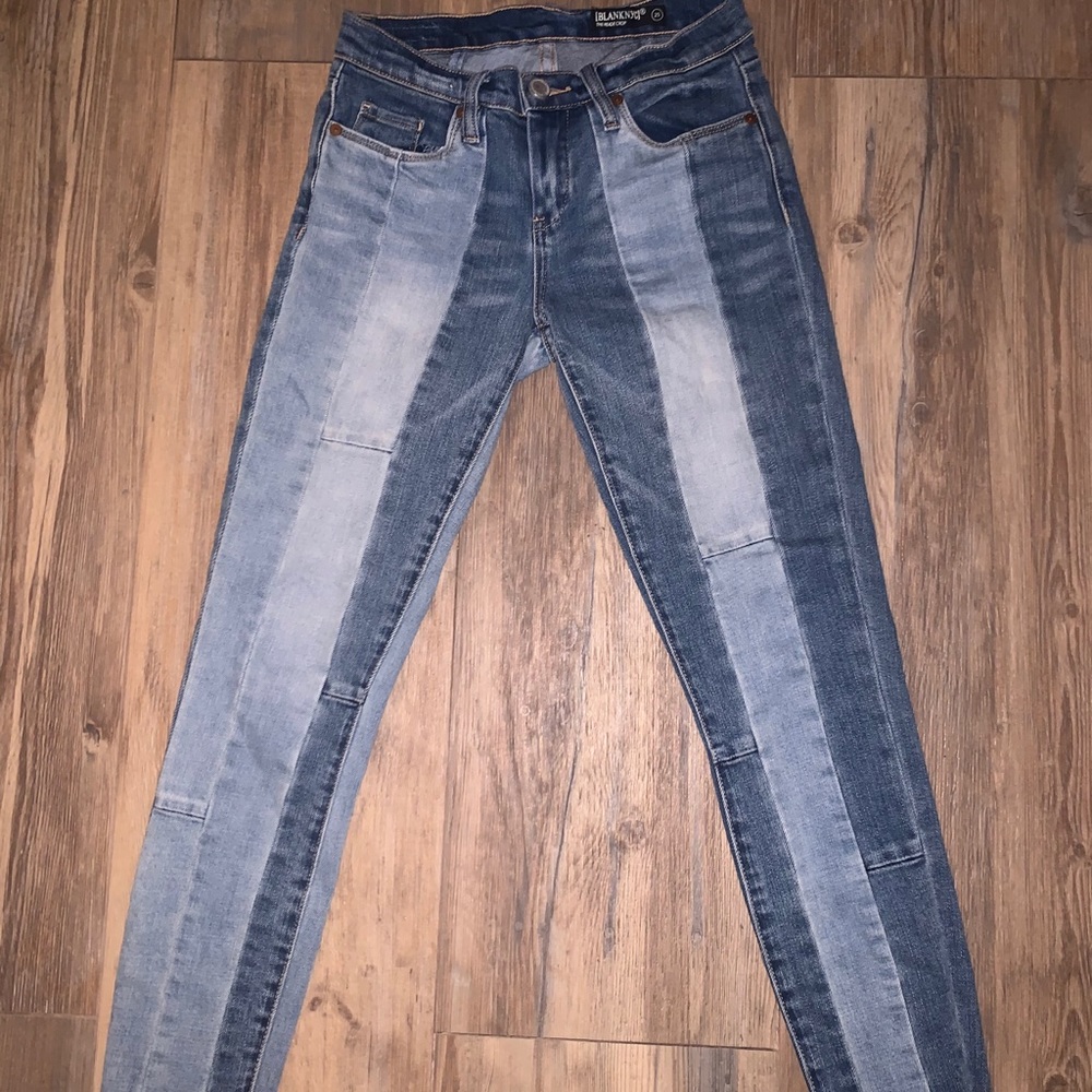 BLANKNYC patchwork jeans